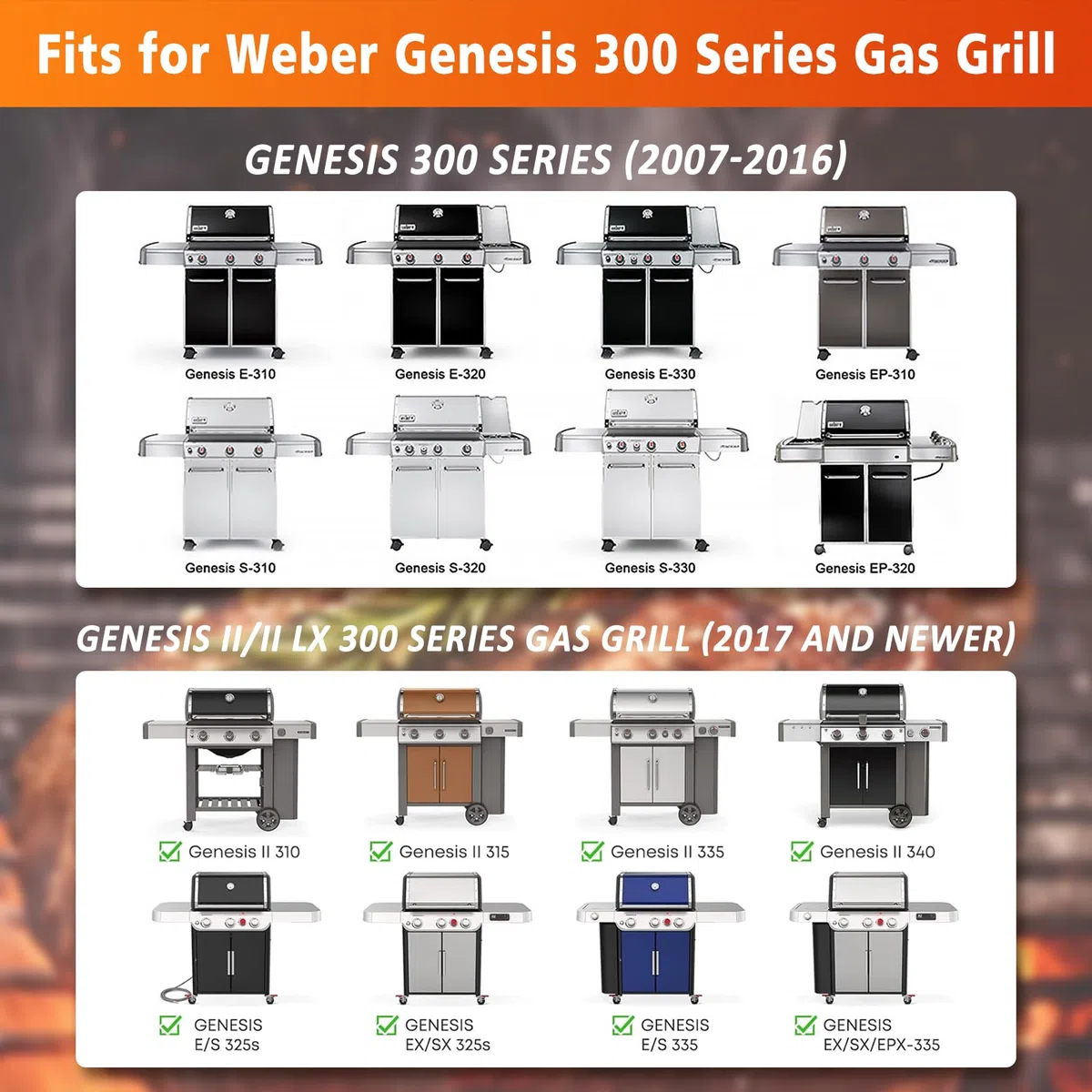 67088 67731 - Termometro per barbecue Weber Genesis II E/S-310 315 330 335 410, diametro 6 cm