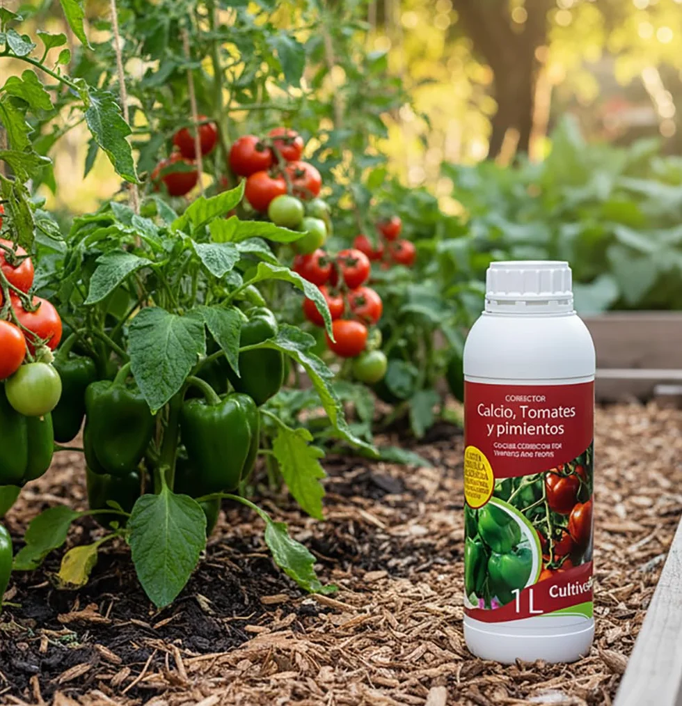 CULTIVERS Calcio Liquido per Pomodoro e Peperone 1 L | Concime liquido con calcio per colture orticole, orticoltura e giardinaggio, uso regolare in orto, giardino e piante
