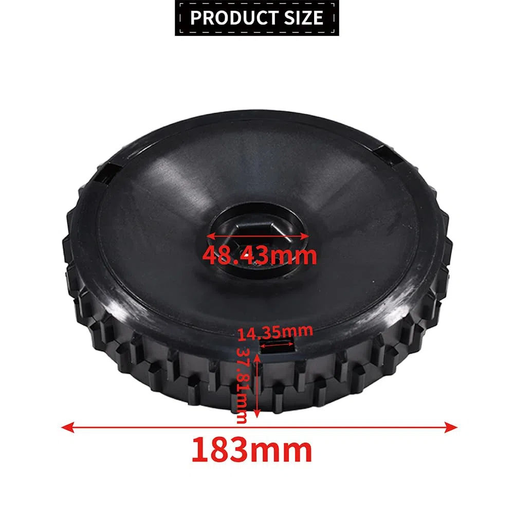 Set di 2 Ruota per Tosaerba Ø183mm compatibile con Husqvarna Automower 105 305 308 Robot Rasaerba 574465104