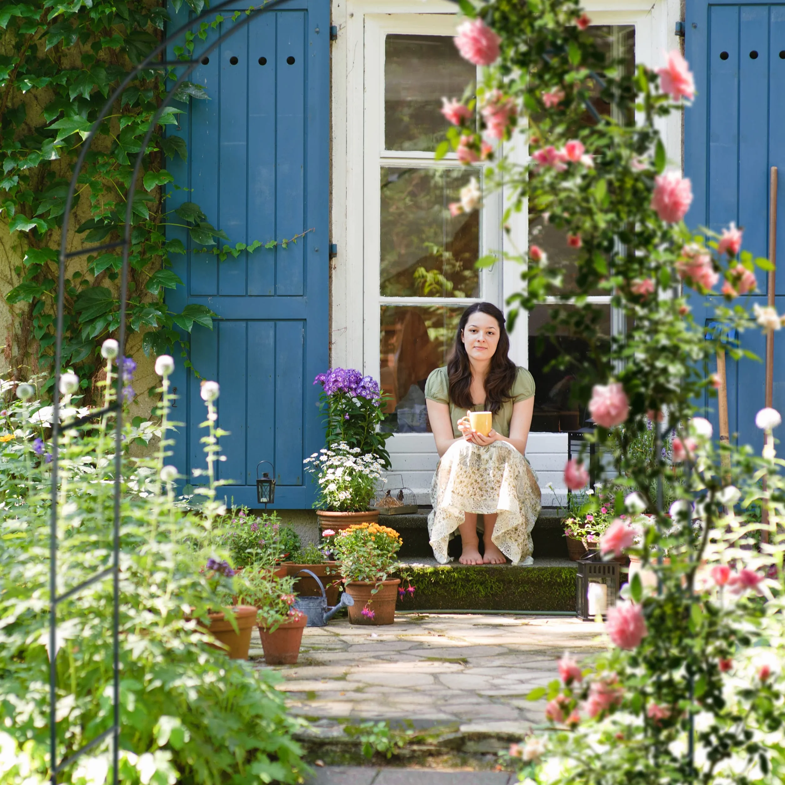 Relaxdays Arco per Rose, Rampicanti, Decorazione da Giardino, Sostegno per Piante, Supporto in Metallo, 240 cm, Verde