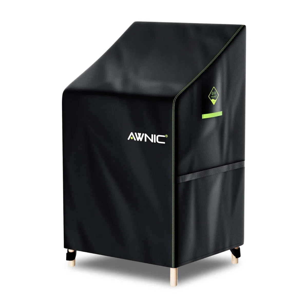 AWNIC Copertura Sedie Esterno Impermeabile, Antivento e Antipolvere, Resistente ai Raggi UV Copri Sedie da Giardino 420D Poliestere Adatto per Sedie Plastica Esterno Impilabili 65x75x85/120cm
