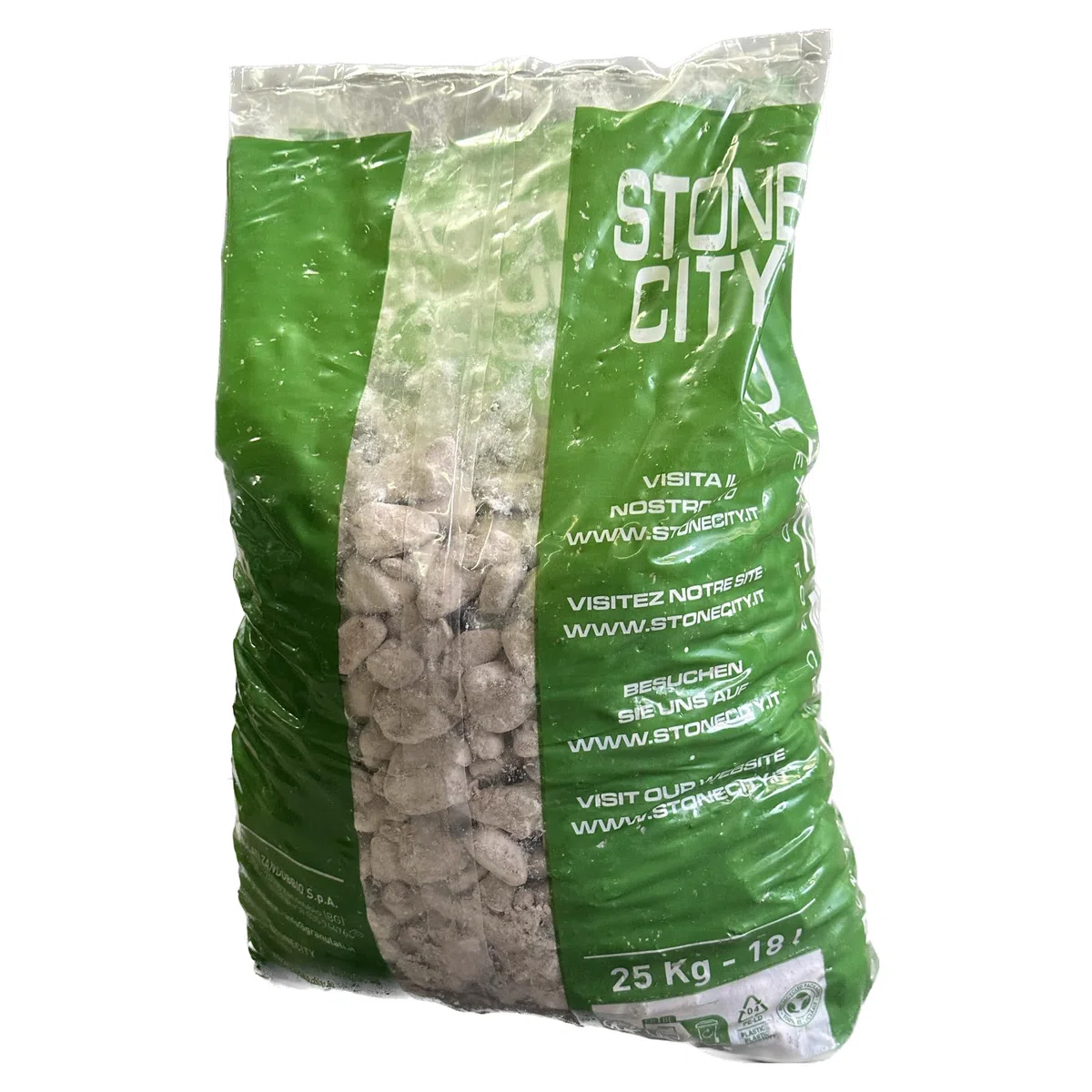 Ciottolo di Marmo Rosso Verona 25/40 Sacco da 25 kg Sassi Pietre arredo Giardino vasi
