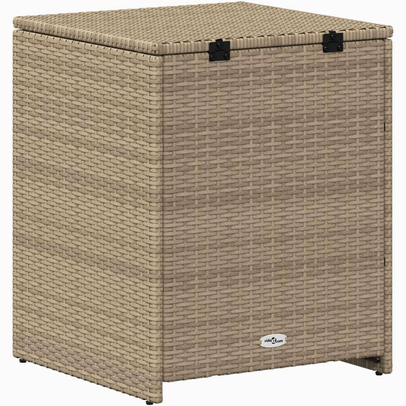 Cassapanca per cuscini, in acciaio, 55 x 55 x 69 cm, resistente alle intemperie, con piedini regolabili, per stoccaggio all'aperto, impermeabile, pratica scatola per mobili da giardino e