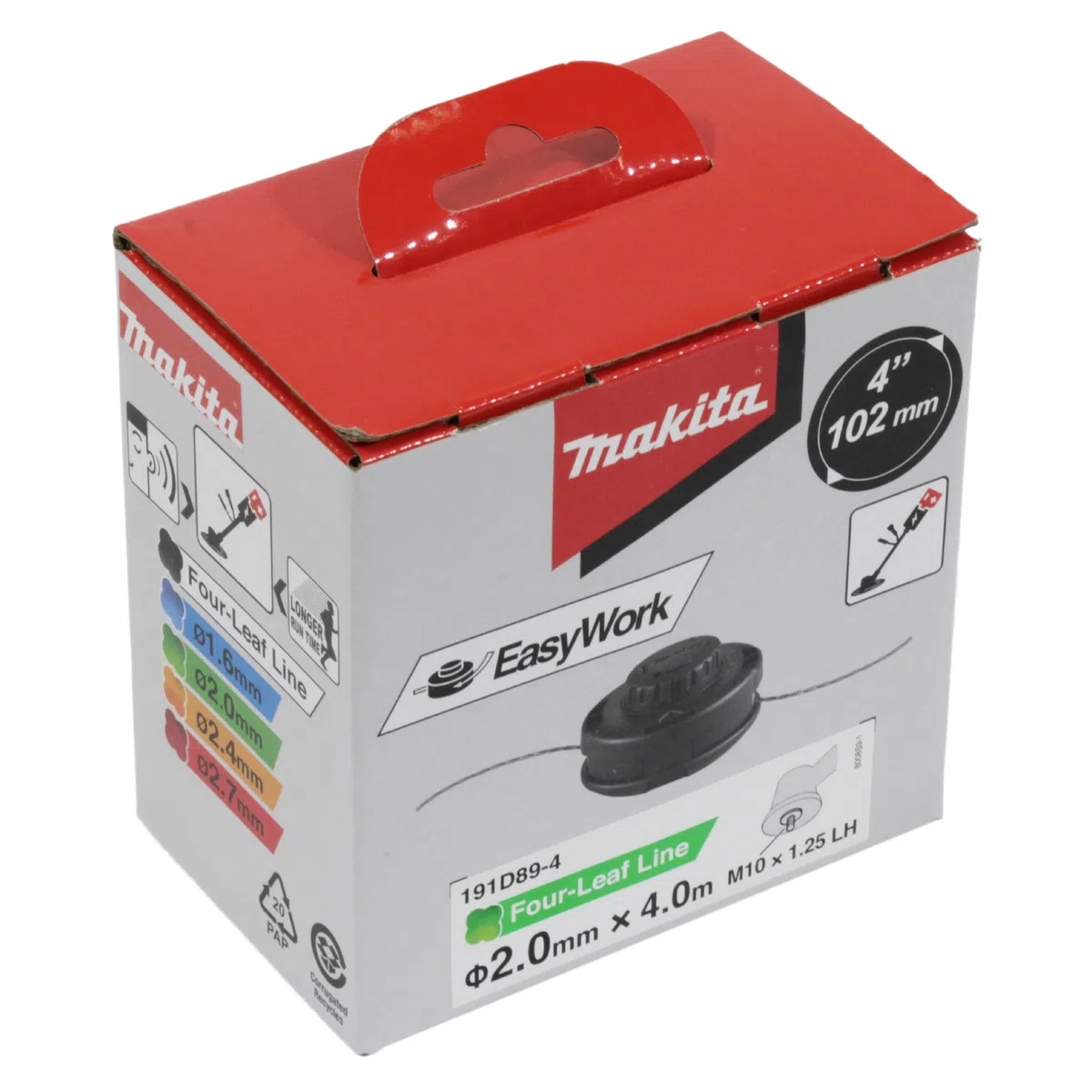Makita 191D89-4 Testina Batti e Vai Decespugliatore 2,0 mm M10X1,25 LH
