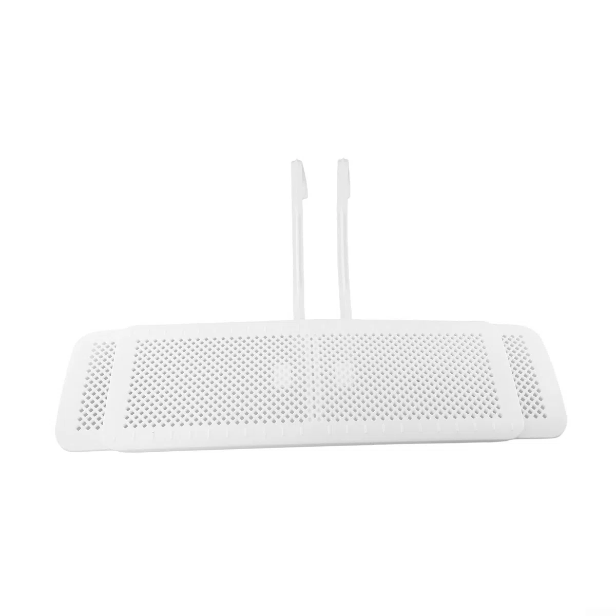 Deflettore per condizionatore d'aria, deflettore retrattile da parete, guida anti soffiaggio diretto per raffreddamento domestico, regolabile 56-90 cm, bianco (filtro in cotone)