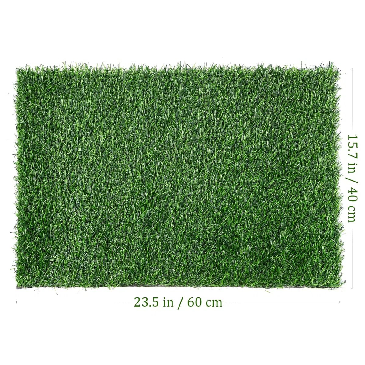 BESPORTBLE Zerbino in erba per esterni, tappeto erboso verde, facile da pulire, 40 x 60 cm, tappeto erboso artificiale per la porta anteriore, non richiede cure quotidiane