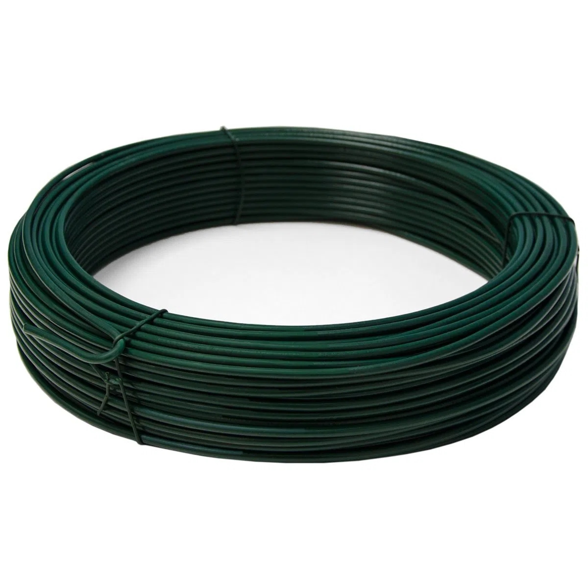 Cavo metallico rivestito di plastica Ø3,8mm lungo 70m rotolo di filo di ferro ricoperto di PVC | Verde