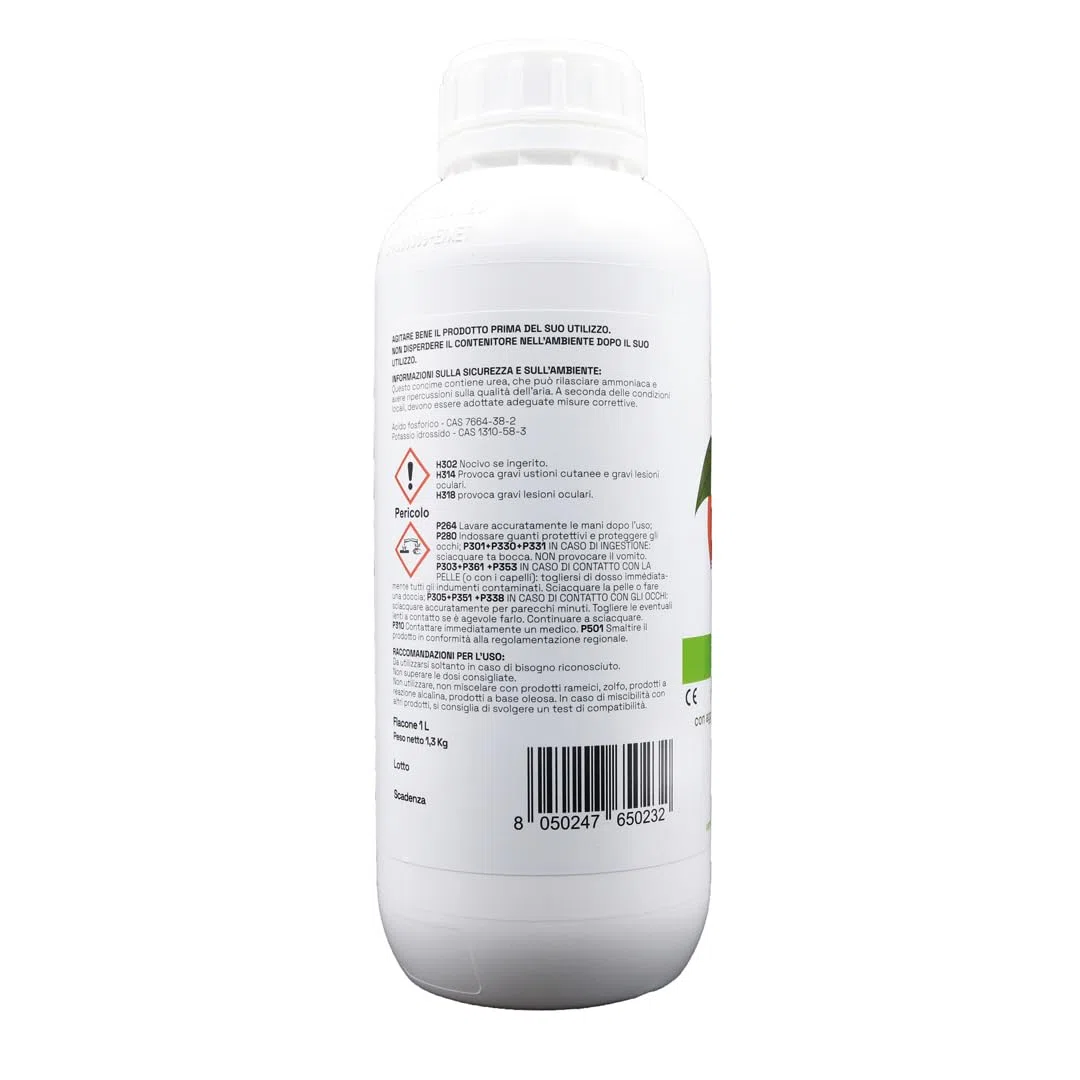 GLOBER Concime Agrumi 1 litro - Fertilizzante per agrumi - Azoto Fosforo Potassio e microelementi chelati