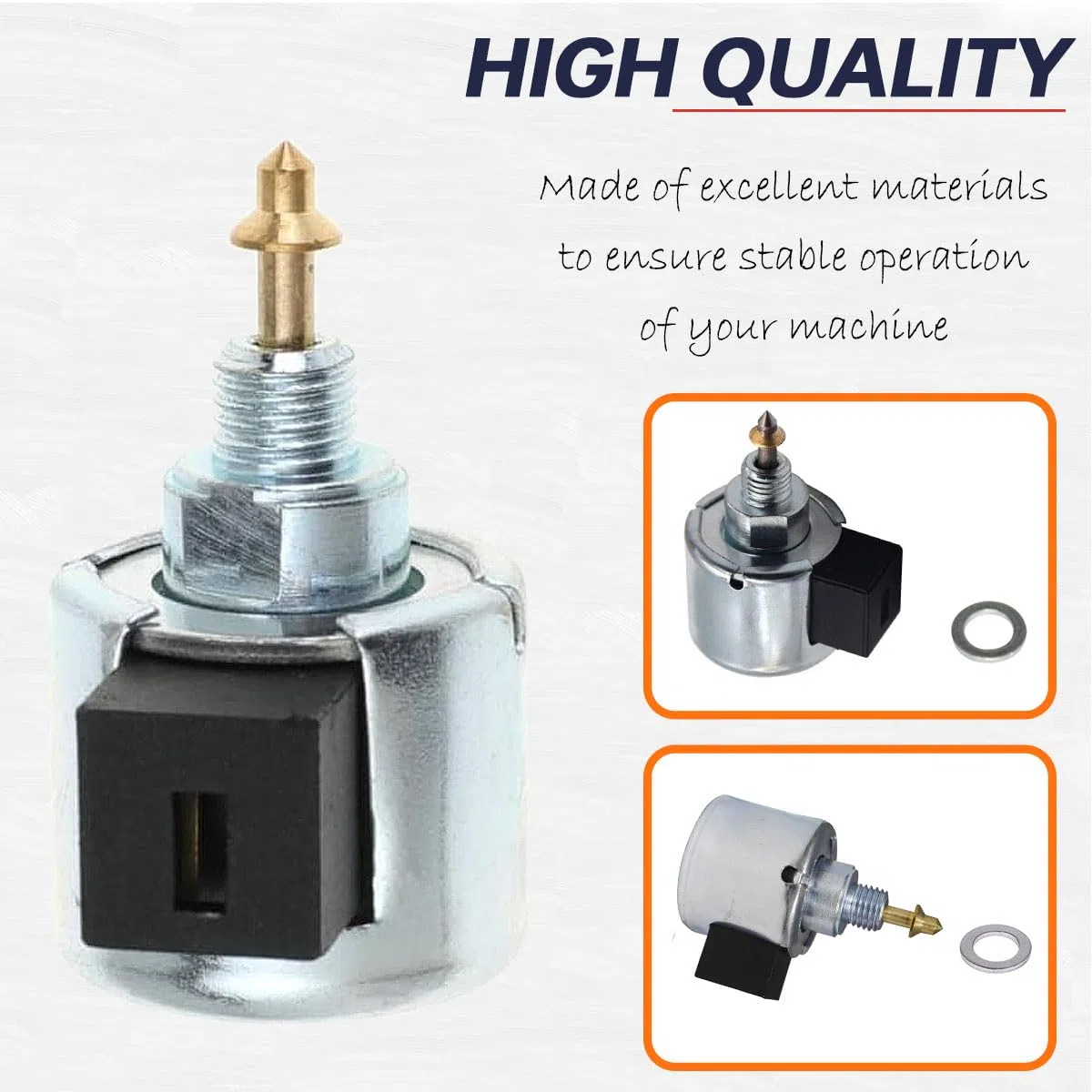 ZAMDOE 694393 Solenoide di intercettazione Carburante 846639 Compatibile per Briggs Stratton 28AH76-0113-E1 28AH77-0112-E1 Motore per Attrezzature da Giardino e Prato, per Toro 71286 74327