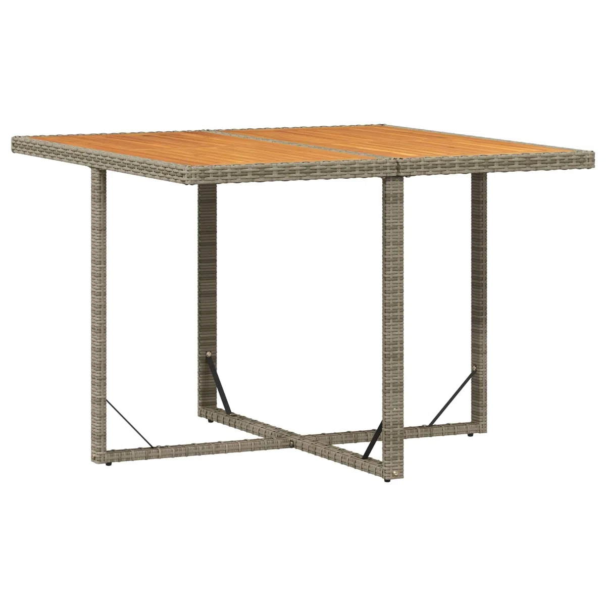 Tavolo da giardino in legno, tavolo in legno per terrazza con grande piano del tavolo, stabile tavolo da giardino per cene e feste all'aperto, design senza tempo con venature naturali del legno