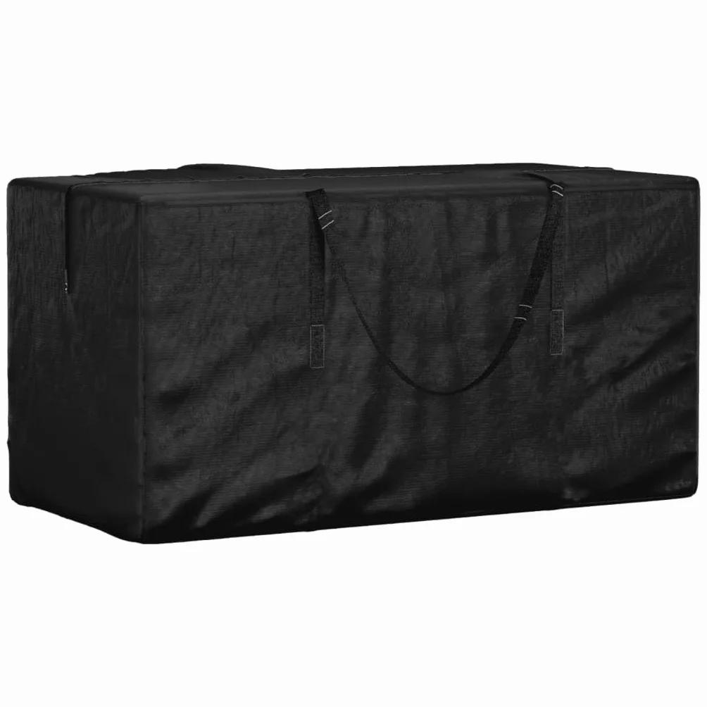 vidaXL Borsa Porta Cuscini da Giardino Nera 150x75x75 cm Polietilene