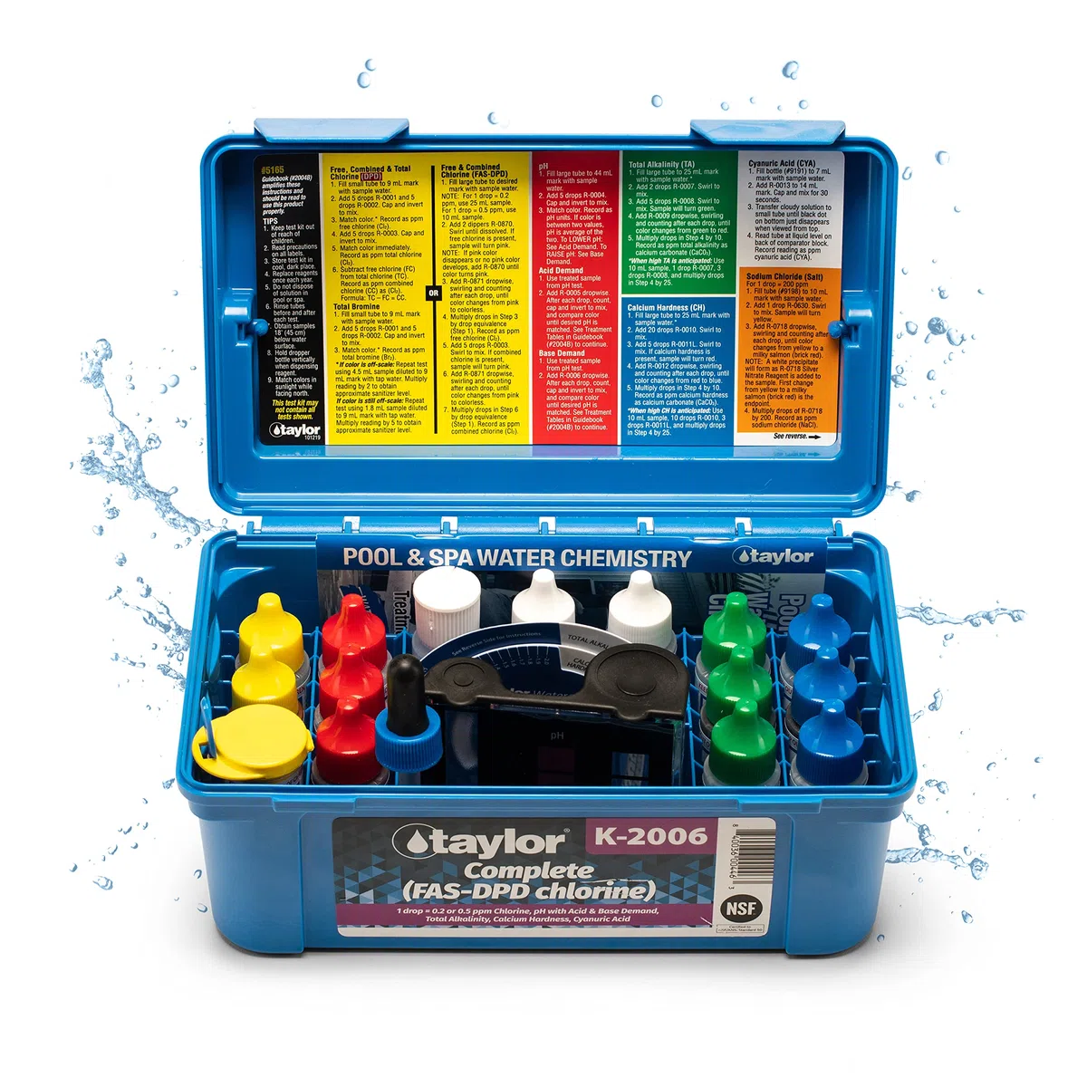 NEW TAYLOR K-2006 Complete Swimming Pool/Spa Test Kit FAS-DPD K2006 Chlorine