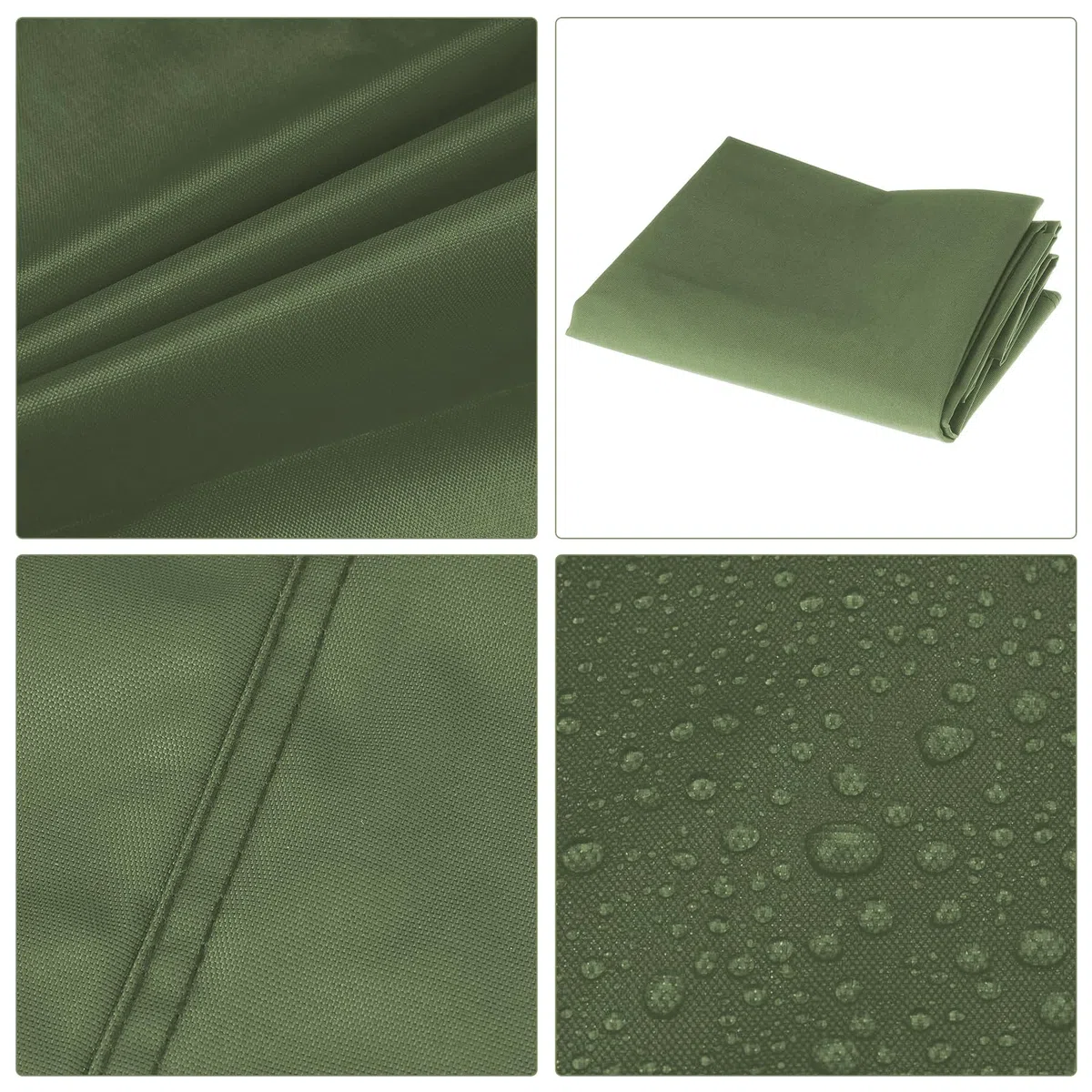 Coprisedile di ricambio per altalena da giardino, resistente tessuto Oxford 900D, impermeabile, universale, adatto per sedie a dondolo da esterno a 2-3 posti (verde, 138 x 50 x 50 cm)