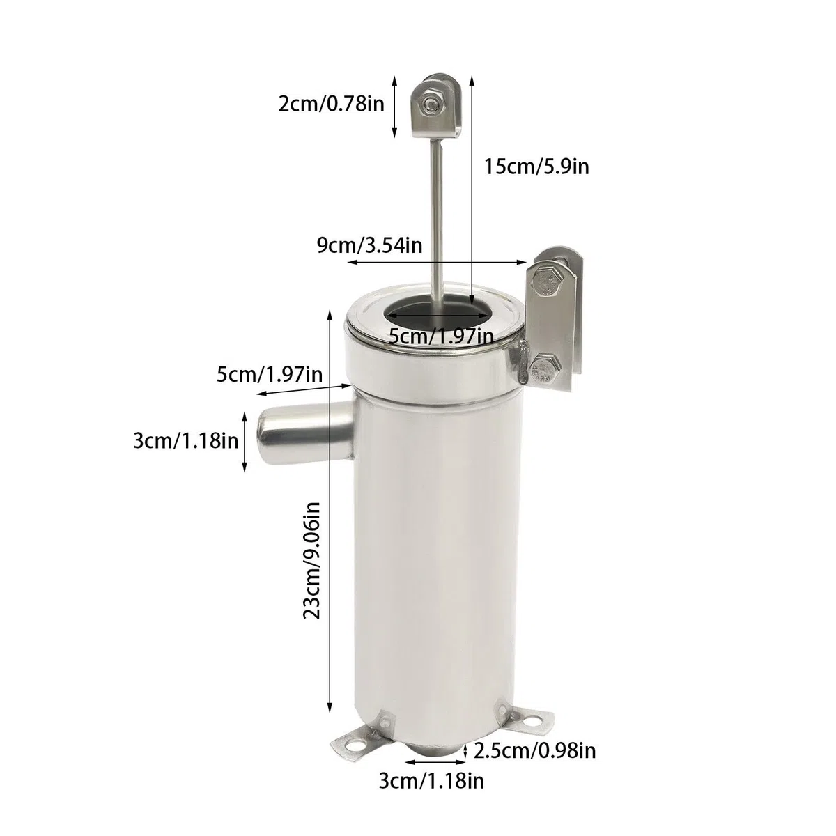 Pompa dell'acqua agitata, in acciaio inox, per acqua a mano, per 10 metri, per acque sotterranee domestiche, fontane, pompa da vela, per giardino