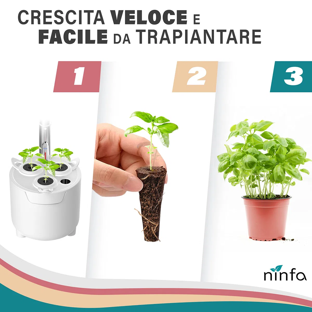 Dafne Smart Garden mini serra, idroponica kit completo per coltivazione indoor, vaso smart autoirrigante con luce led per crescita piante, altezza regolabile e timer automatico (Bianco)