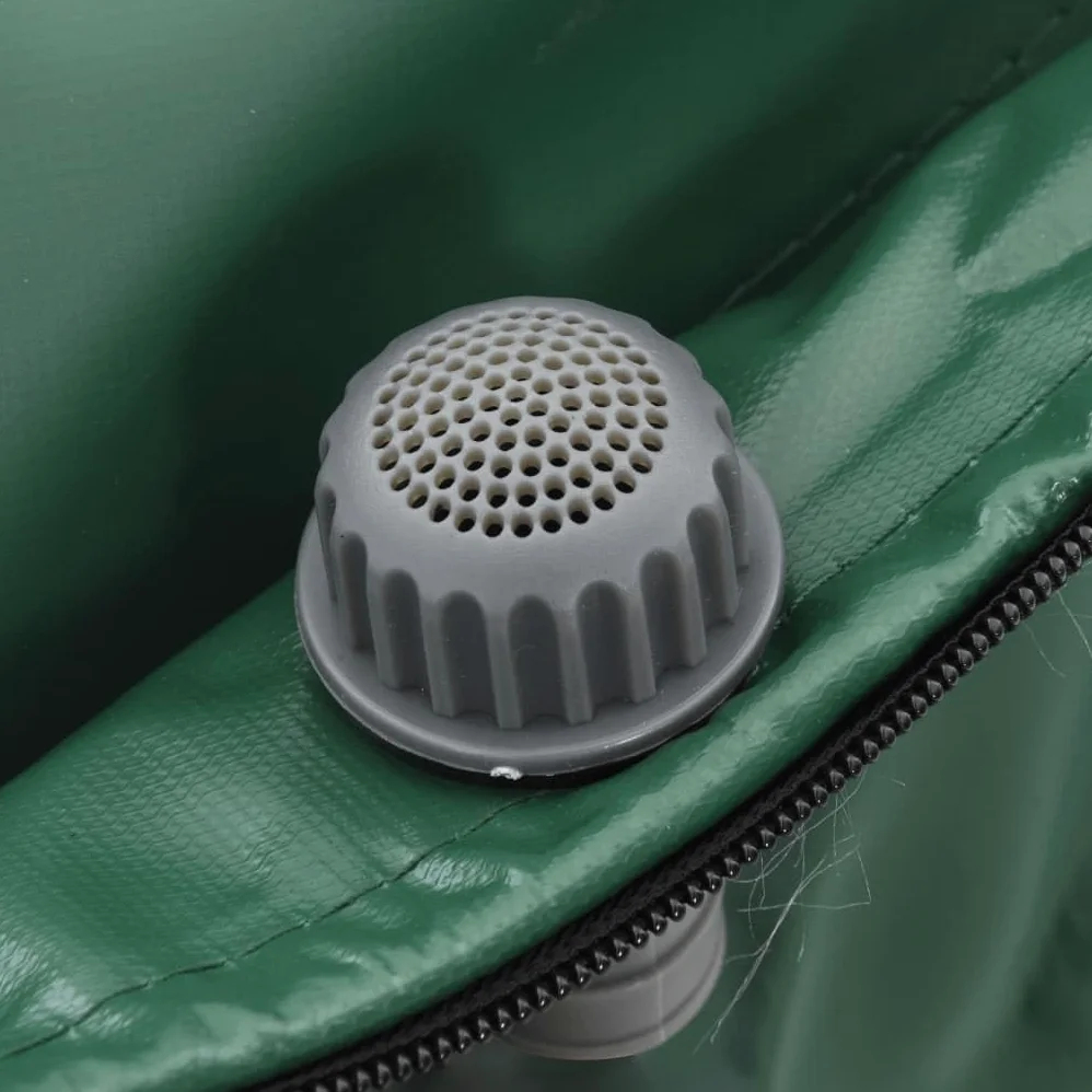 Serbatoio dell'acqua piovana, 250 l, pieghevole, in PVC, verde, con tubo da giardino e rubinetto, per irrigazione e irrigazione automatica di piante e ortaggi