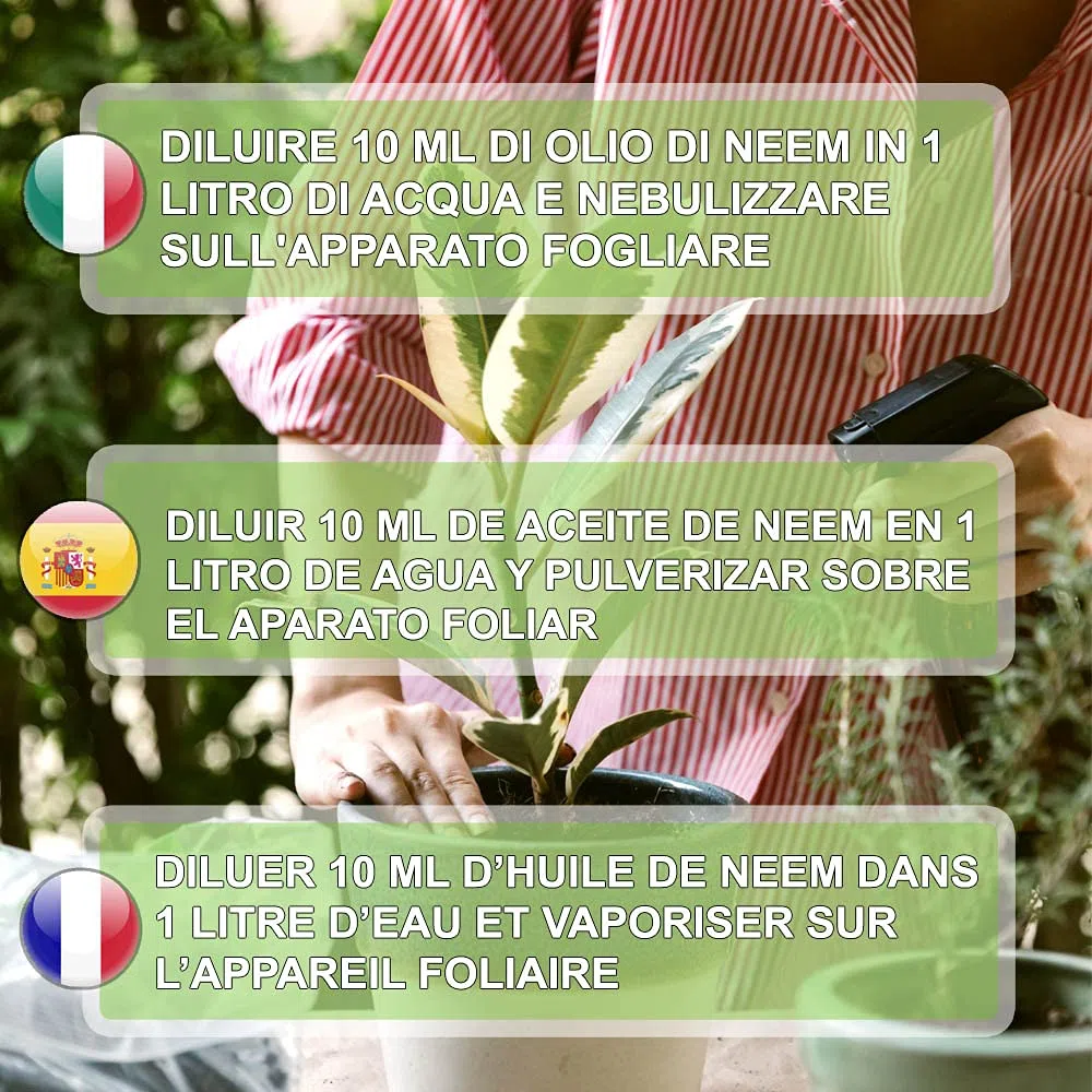 Stop corroborante 1lt + Olio di Neem BIOLOGICO 1lt + Sapone Molle 1lt - TRIS