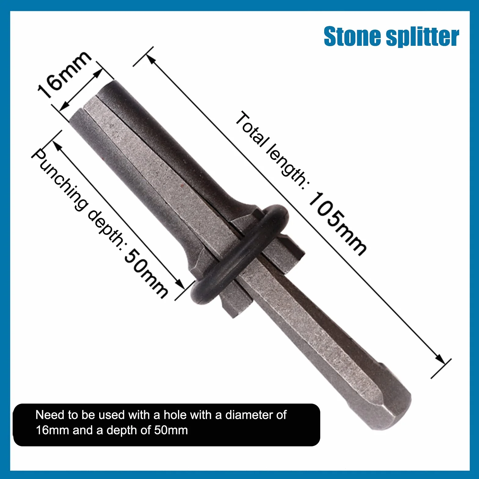 Cunei Pietre, 10 Pezzi Cuneo Di Pietra Cunei Di Spaccatura Di Roccia, 16mm 5/8" Cunei E Spessori Di Piuma Cuneo Da Incastro Cuneo Spaccapietre Strumento Spaccare La Pietra per Roccia, Granito, Cemento