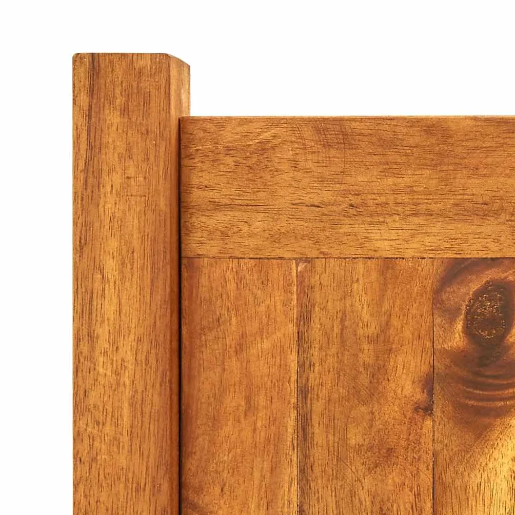 vidaXL Letto Rialzato da Giardino Marrone Vaso Fioriera Cassetta Piante Giardinaggio Portafiori Aperto Fioriera Balcone Terrazzi Legno Acacia