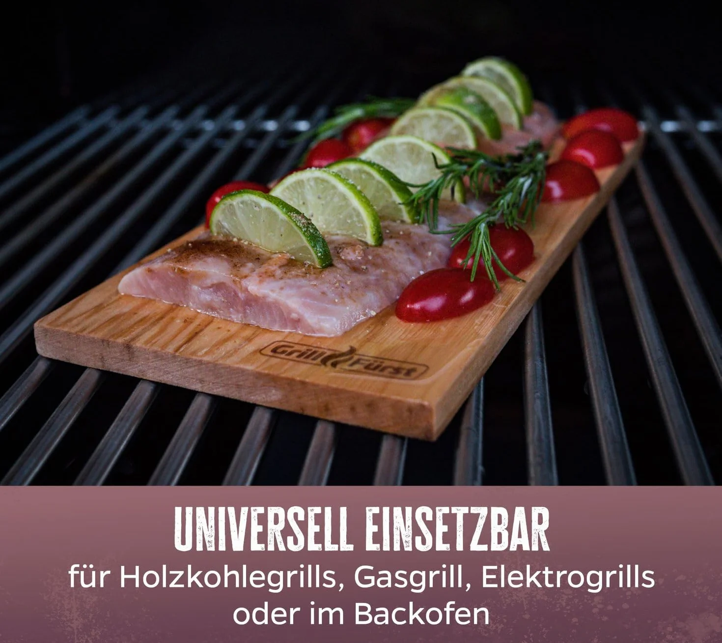 Grill Fürst Bastoncini di Assi in Legno di faggio 29 x 13 x 1 cm - Tavole di incenso in Legno per Un Gusto Speciale alla griglia - Tavola Legno per Affumicare Carne Pesce Verdura - Set di 4
