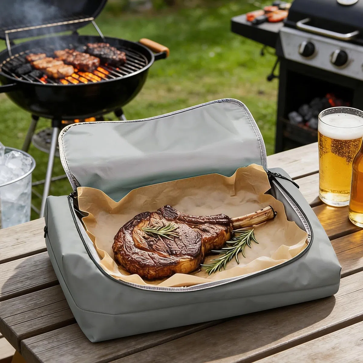 Coperta di carne da barbecue, conservazione del succo e a prova di perdite | Coperta per barbecue - Per petto, , maiale, festa, cucina, campeggio, compleanno, uomini, padre