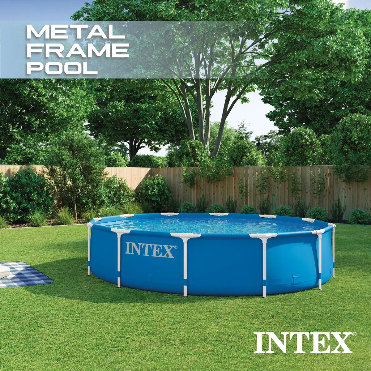 Intex Piscina fuori terra con struttura in metallo da 30 x 2,5 m, con filtro e accessori