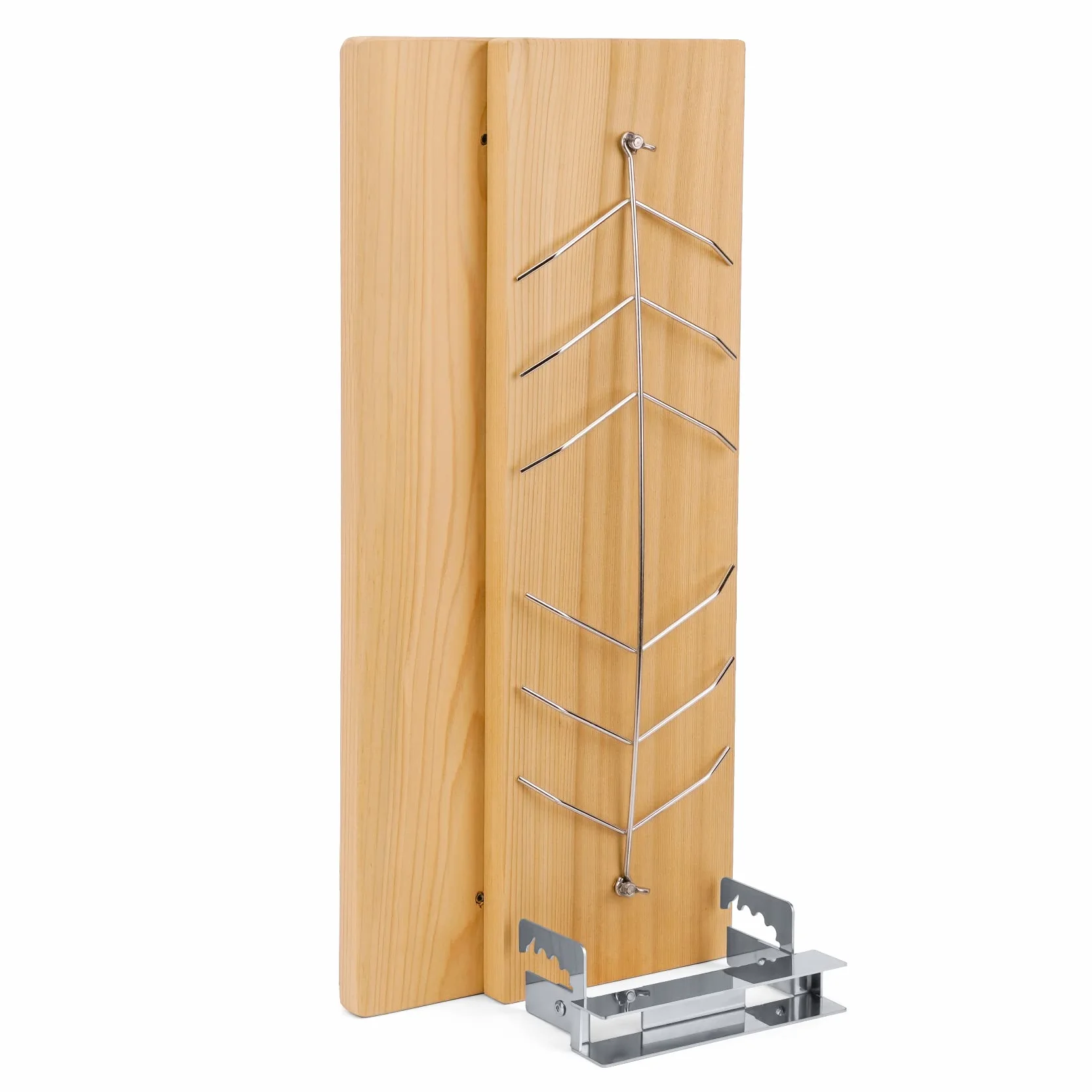 onlyfire Set di 2 Tavoletta per Salmone alla Fiamma, con 2 Set di Robuste Staffe Regolabili in Acciaio Inossidabile,Tavola di Incenso di Cedro Rosso Naturale,per Grill, Braciere