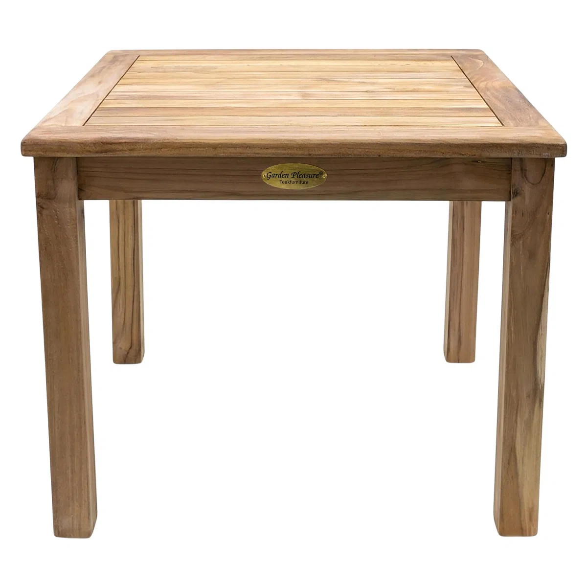 Spetebo Tavolino da giardino in legno di teak massiccio, 50 cm | Tavolo da giardino in legno massiccio, per giardino, terrazza, balcone, per piante e fiori