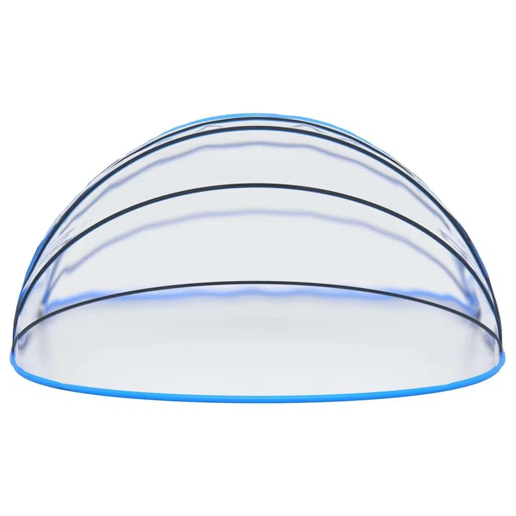 Cupola ovale per piscina, 530 x 410 x 210 cm, in PVC, con telaio in fibra di vetro, impermeabile, con due porte laterali arrotolabili, adatta per piscina fuori terra, offre protezione UV e