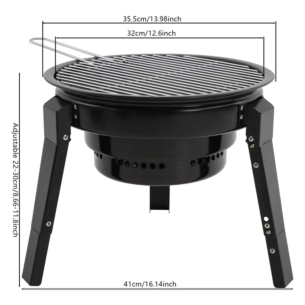 Barbecue a carbonella, da campeggio, a carbone, portatile, da campeggio, a carbonella, per picnic, giardino, terrazza, campeggio, viaggi