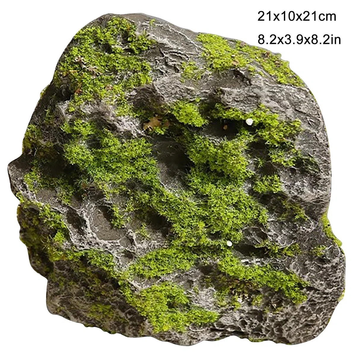 Roccias Finta da Esterno – Sasso Decorativo Leggero in Schiuma PU, Realistico e Resistente per Giardino, Balcone o Spazi Esterni(21x10x21cm/8.2x3.9x8.2in)