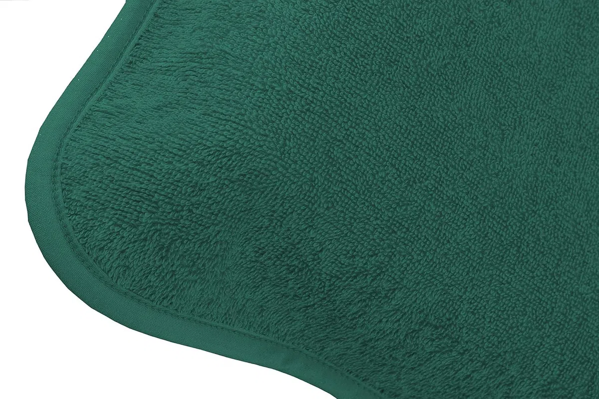 Brandsseller Coprisedia in Spugna per Sedia da Giardino 65x130 cm – Asciugamano XL in 100% Cotone Copricuscino - antiscivolo, lavabile, certificato Oeko-Tex – Verde Scuro