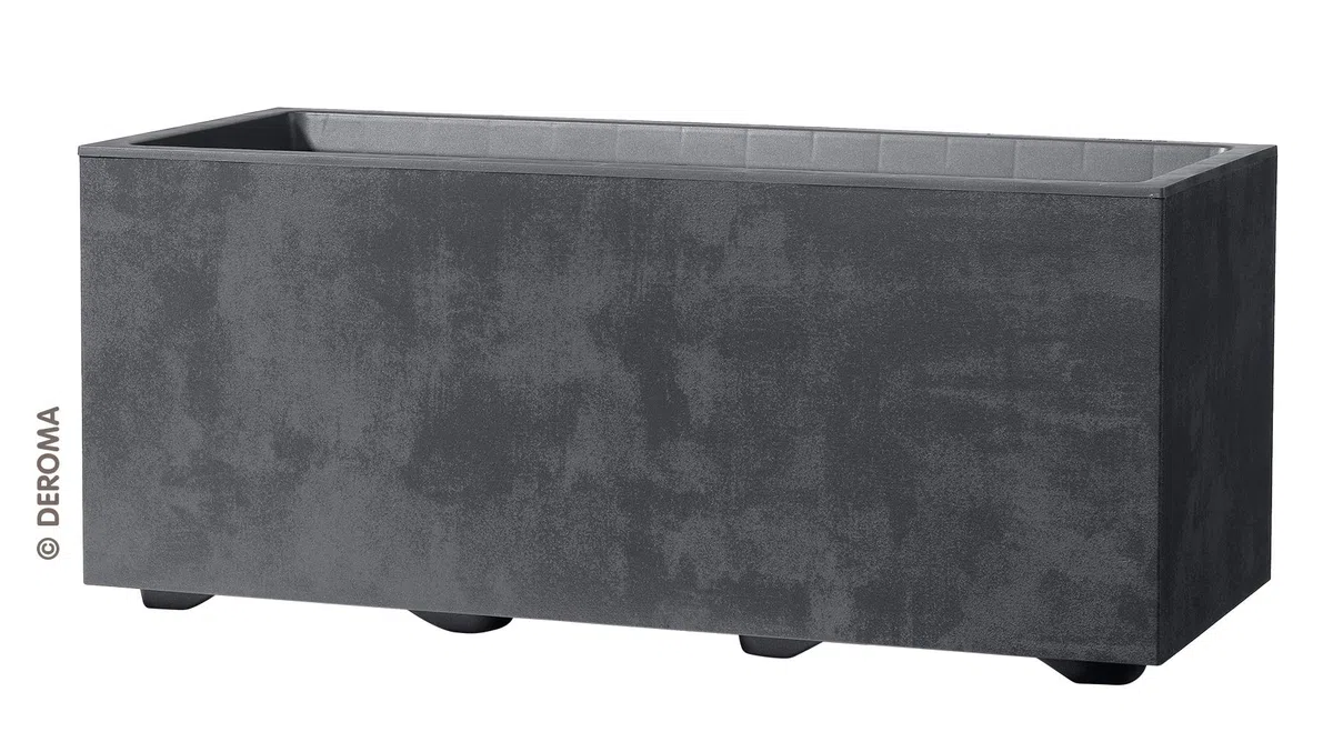 DEROMA Millennium Colore Anthracite-Vaso Cassetta Misura 59x25x25h Venduto da Egarden.Store