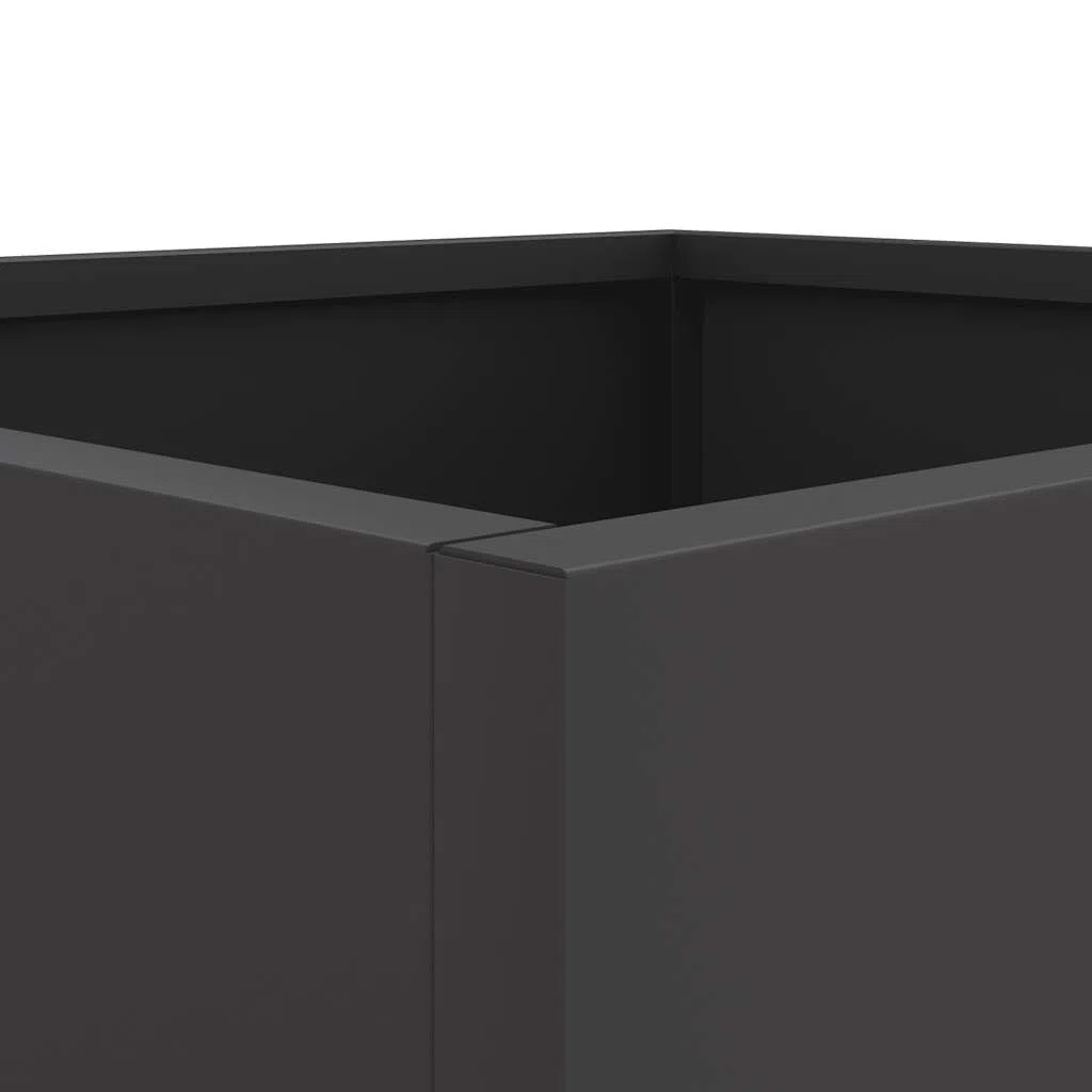 vidaXL Plantenbak 42x40x39 cm staal zwart