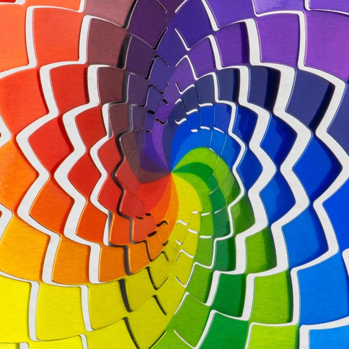 CIM Girandola in Metallo - Rainbow Star Ø250mm - girandola Leggera con Colori Brillanti - Elementi di Sospensione in Dotazione – graziosa Decorazione per Ambienti, Finestra e Giardino