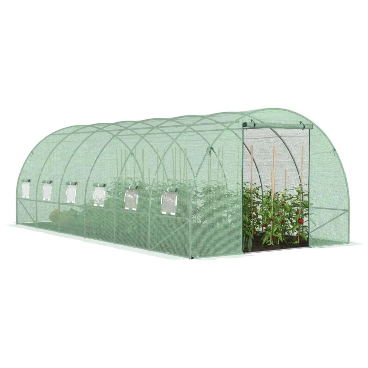 Probache - Telo di ricambio per serra da giardino, a tunnel, 6 x 3 x 2 m