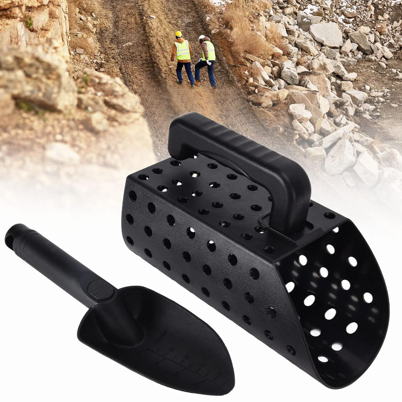 Paletta per sabbia, pala per metal detector portatile ABS manuale per esterno per spiaggia