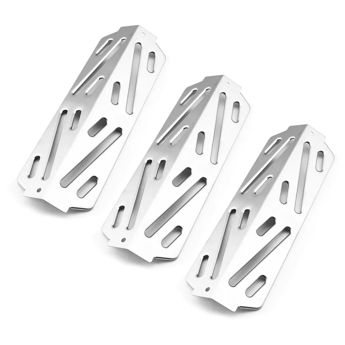 GFTIME 31,8cm 66040 Grill deflettore di calore per Weber Genesis II E-310 II E-315 II E-330 II E-335 II S-310 II S-335 Grill, piastra di calore in acciaio inox, tenda di calore, confezione da 3
