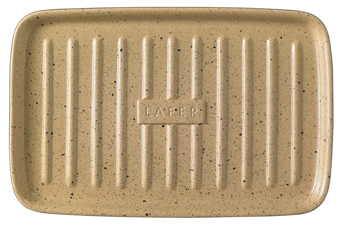 Römertopf Plancha BBQ in Ceramica – Piastra per Barbecue e Forno, Grigliate Saporite con Segni di Cottura, Facile da Pulire, Nero, dal 1967