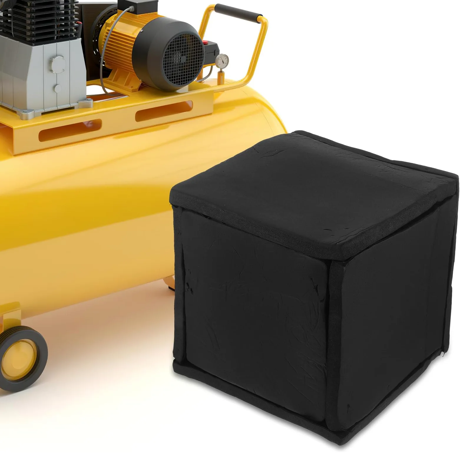 Scatola Insonorizzata per Generatore e Pompa Booster Design Modulare, Materiale Isolante Acustico Nero, Soppressione del Rumore per Uffici e Ambienti Sensibili
