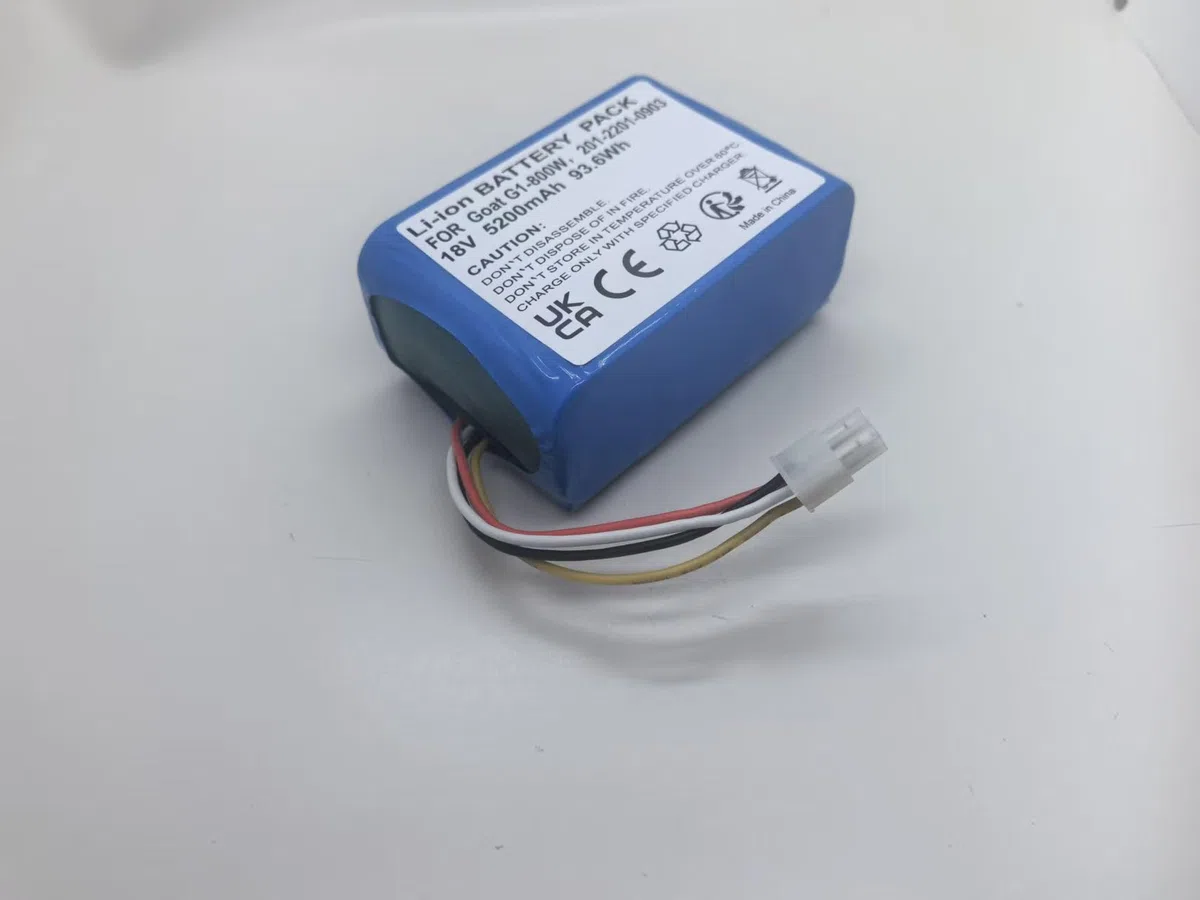 Batteria per giardino compatibile con ECOVACS Goat O800 RTK, Goat G1, Goat G1 1600, 201-2201-0903 - (5200 mAh, 18 V)