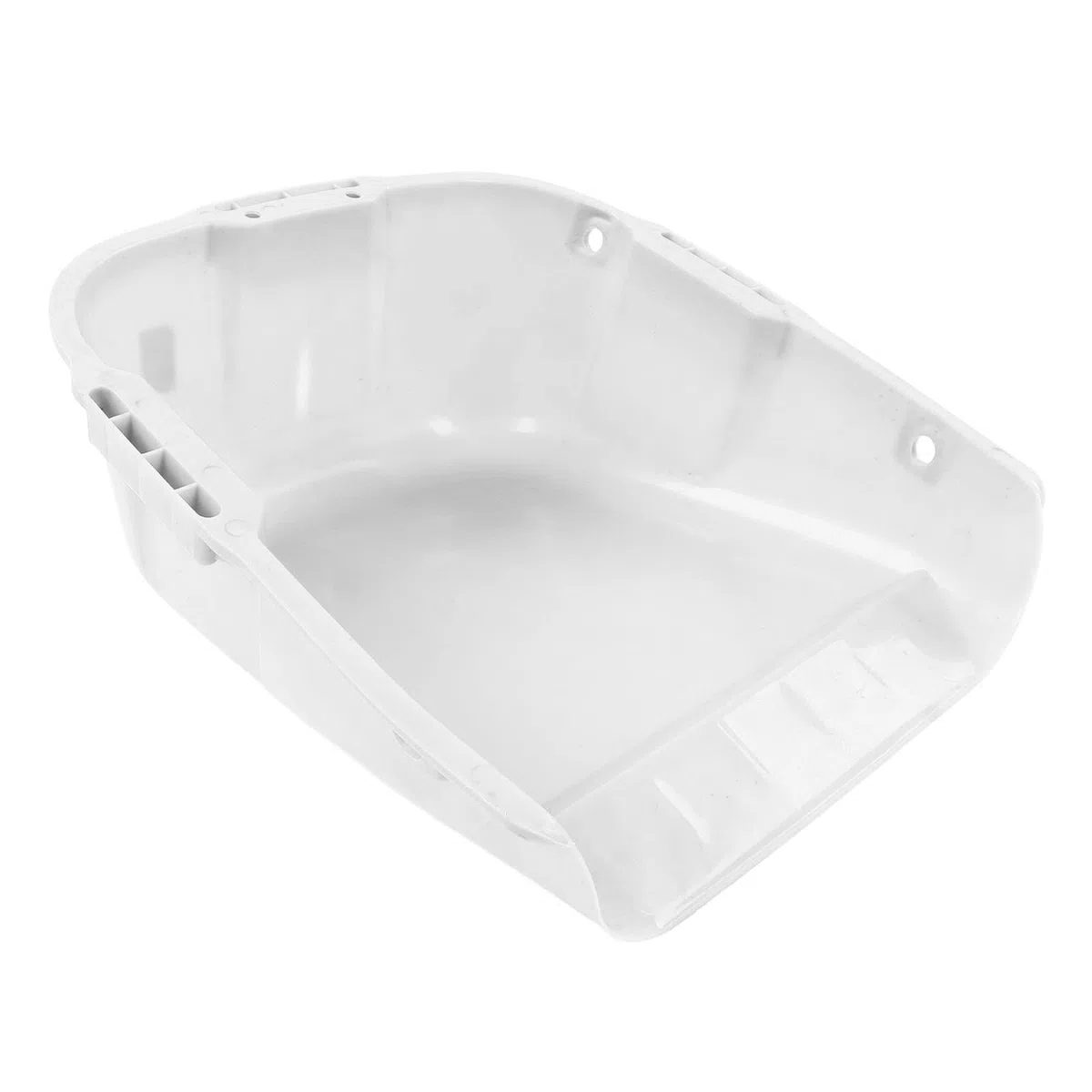 Cocoarm Paletta per Carichi Pesanti Paletta per Rifiuti Grande in Plastica PP 44 X 38 X 18 Cm Doppio Manico Grande capacità Resistente all'usura per l'essiccazione di Cereali Raccolta della (WHITE)
