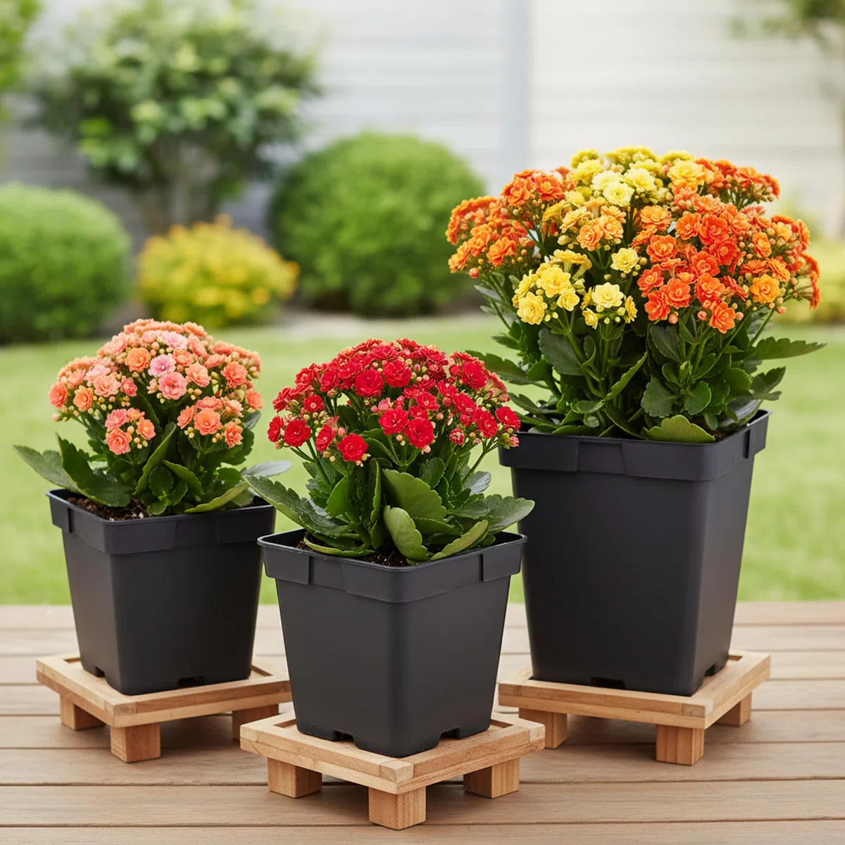 Garronda Set da 200 Vasetti per Piantine 9 x 9 x 9,6 cm (0,5L) in Plastica Quadrati con Fori di Drenaggio Vasi da Semina Vaso per Piante Interno ed Esterno Serra Giardino Nero GD-0199