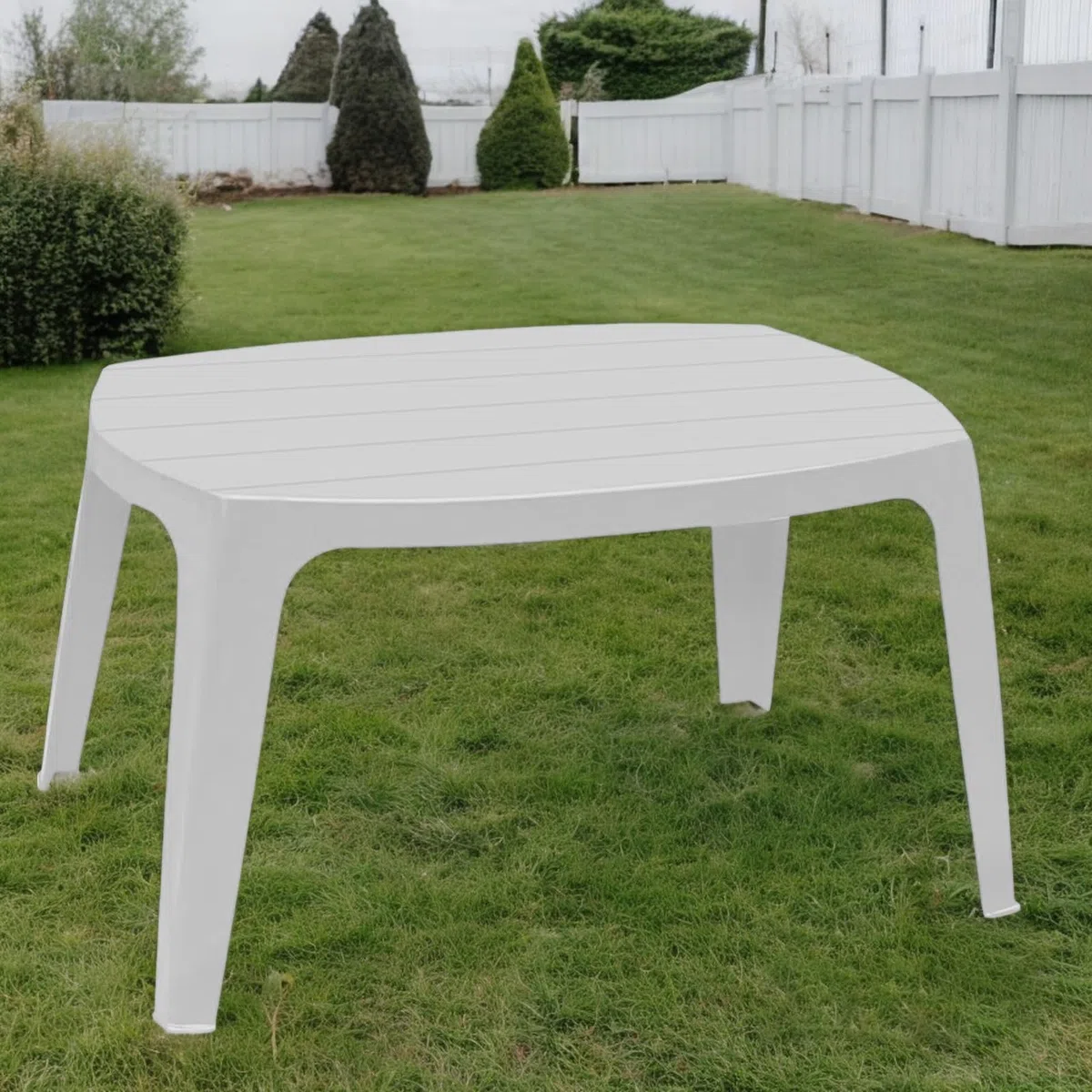 IPAE-PROGARDEN Tavolino da Giardino Colore Bianco - Modello Kai
