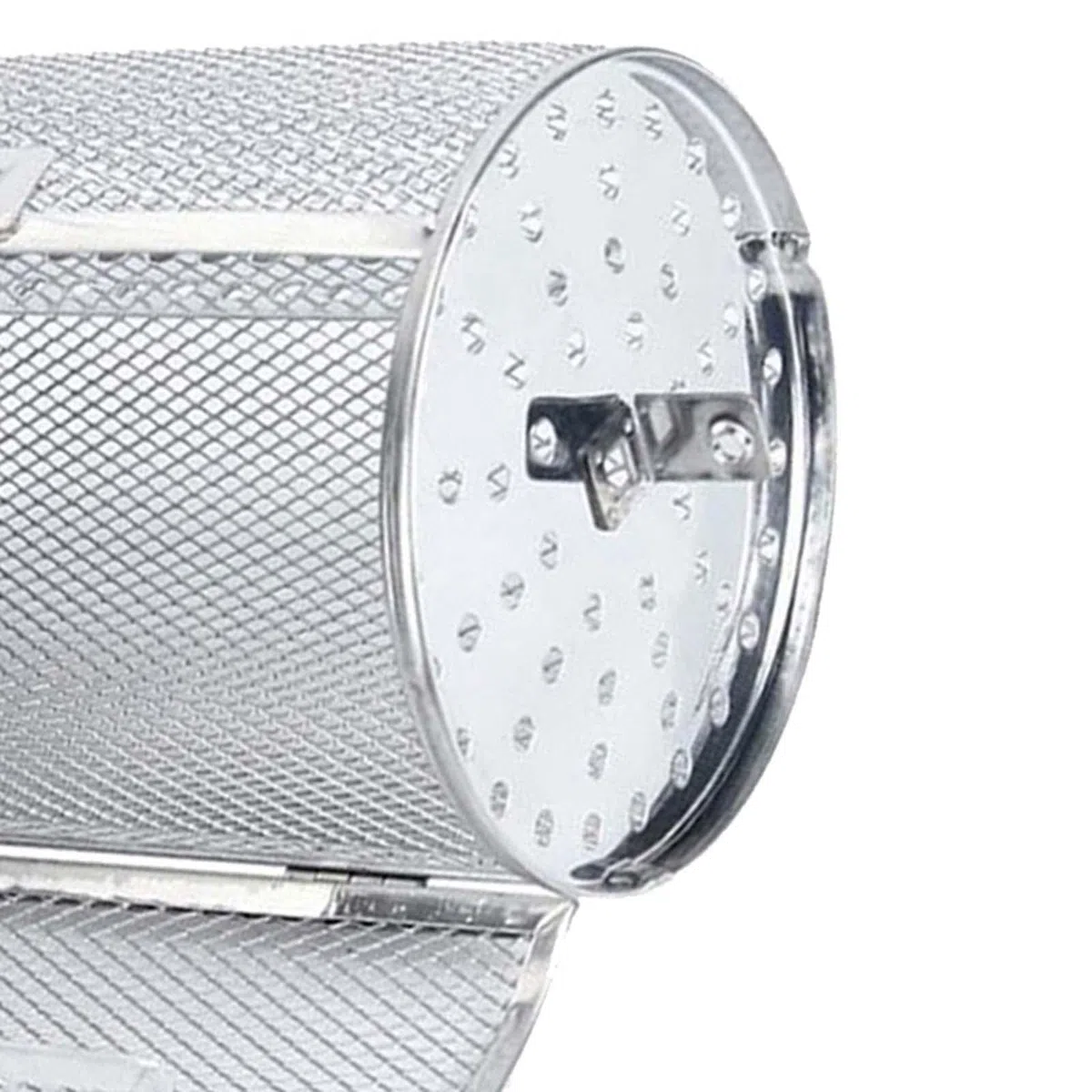 perfk 10 Pollici Cestello per Barbecue, Cestello per Griglia in Acciaio Inossidabile, Accessori per Barbecue Esterno per Arrosti Bakeware BBQ Bollitore Ad Aria Calda Cesto