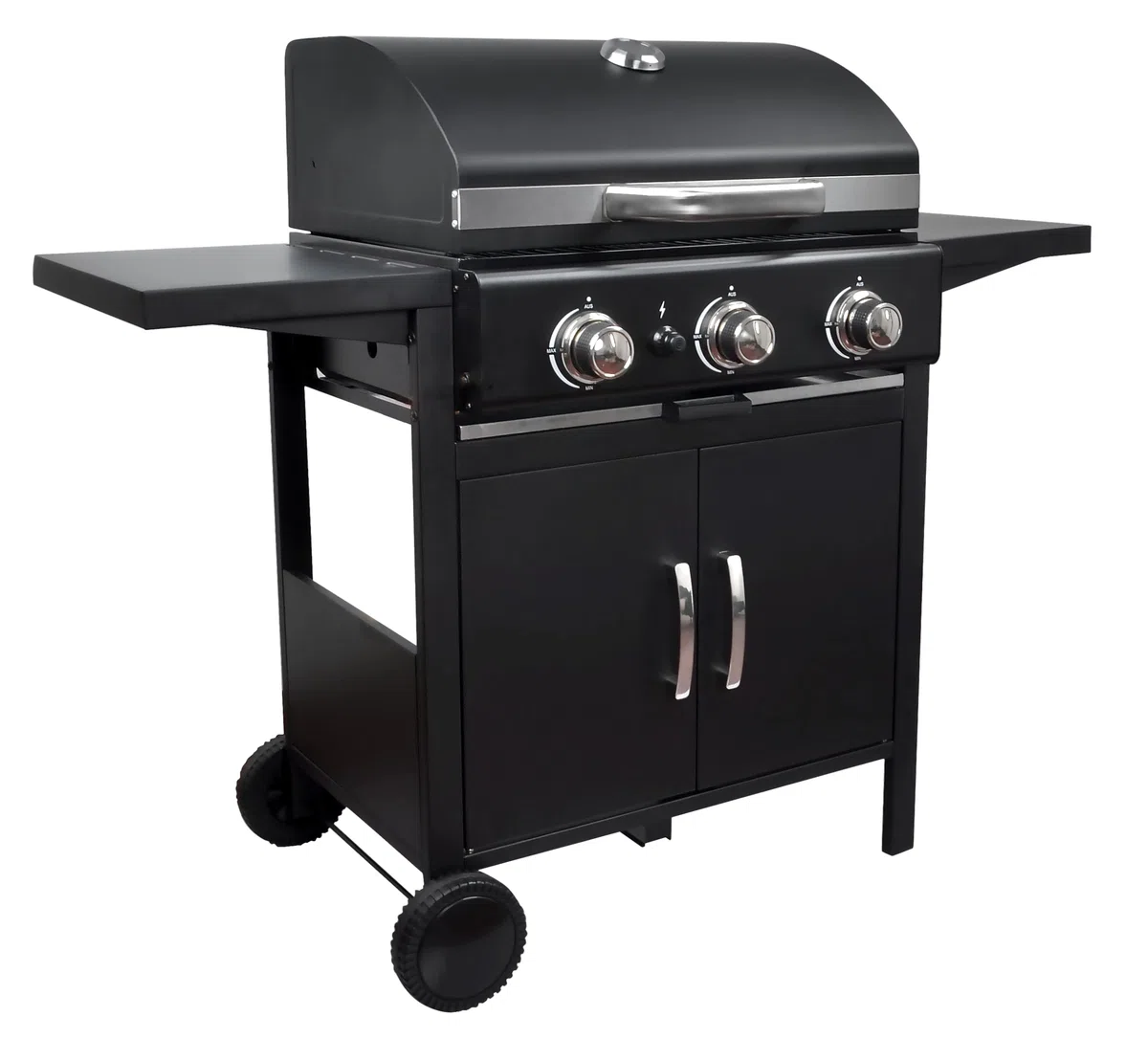 Black X3 Barbecue a GAS 3 Fuochi 127x58x103cm