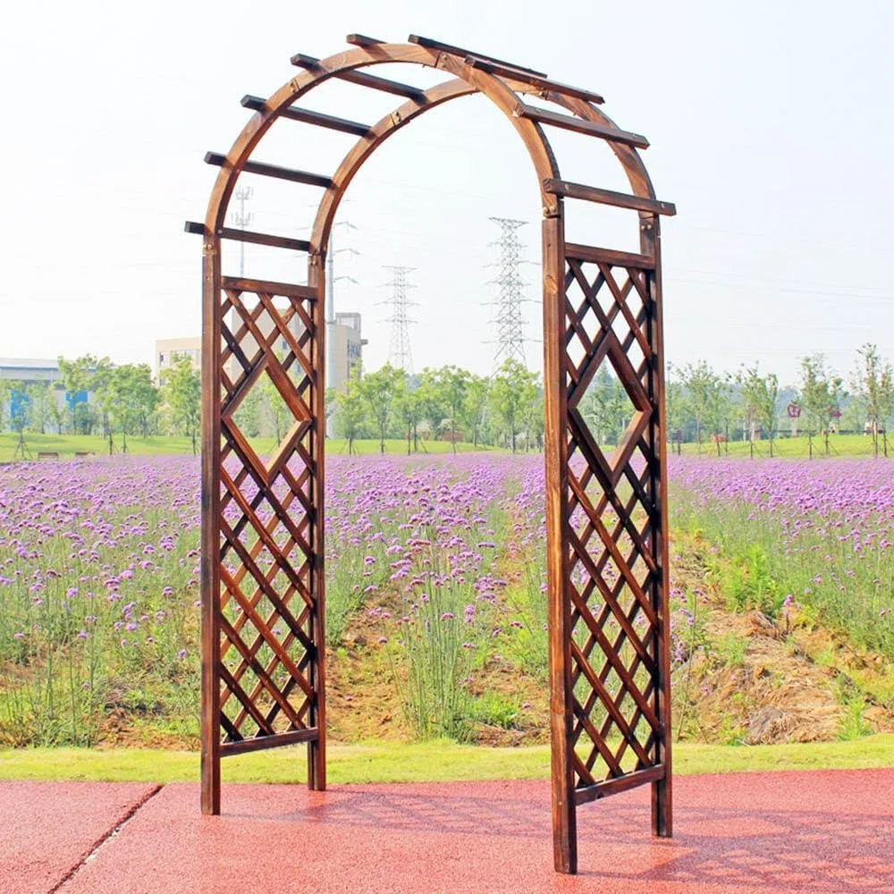 Traliccio da giardino in legno, robusto supporto per rampicanti e fiori, decorazione per esterni per cortili, cortili e giardini vetable, per gli appassionati di piante