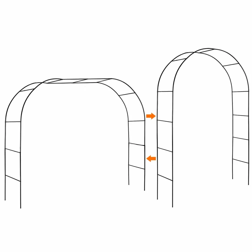 Mr. Ton Garden Arch, Arco di nozze, Pergolato da giardino per interni ed esterni, varie piante rampicanti, altezza 7'8 x larghezza 4'5 cm