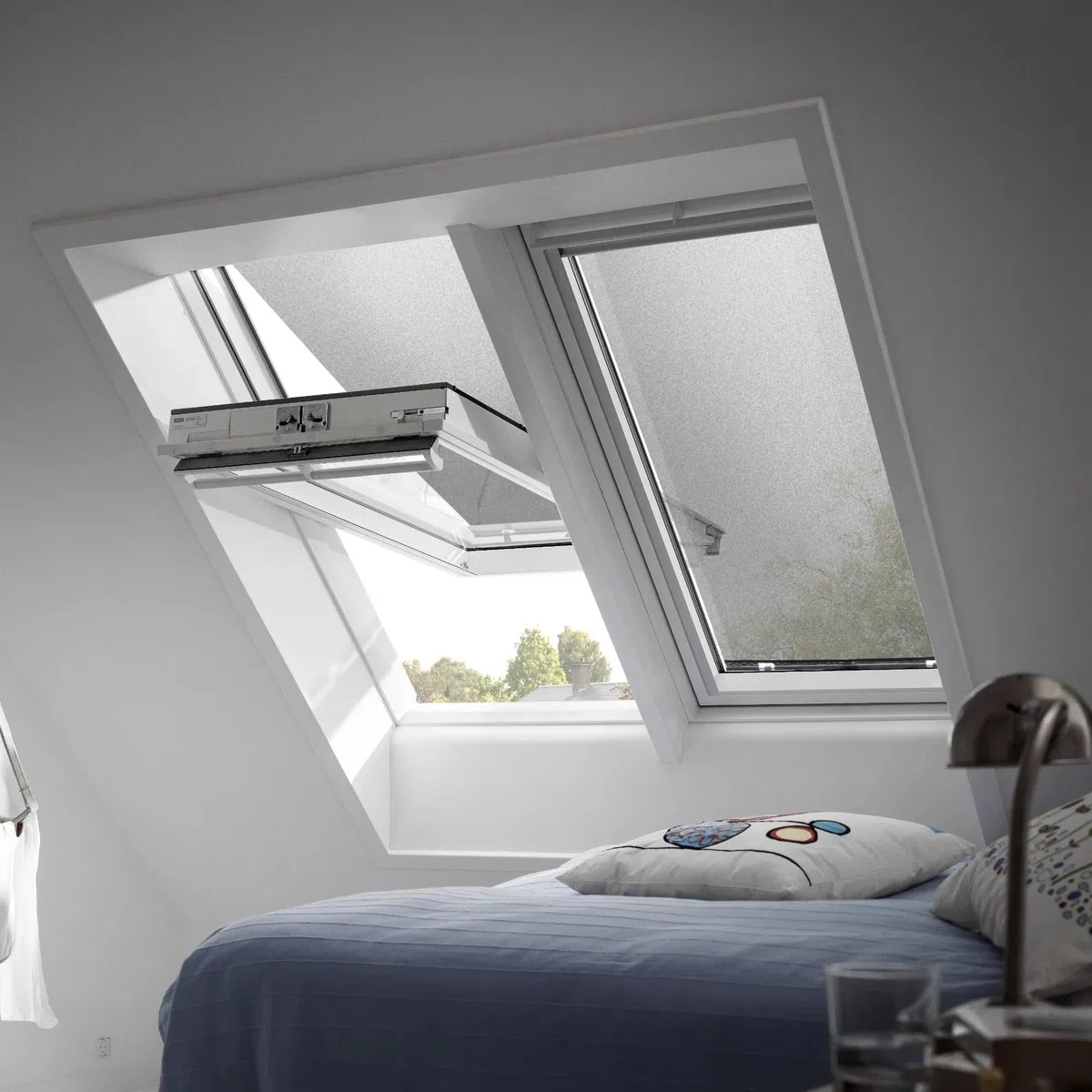 Itzala Tenda Parasole Esterna per VELUX MK08|M08|MK06|M06|MK04|M04|304 | Protezione calore, luce filtrante, zero manutenzione