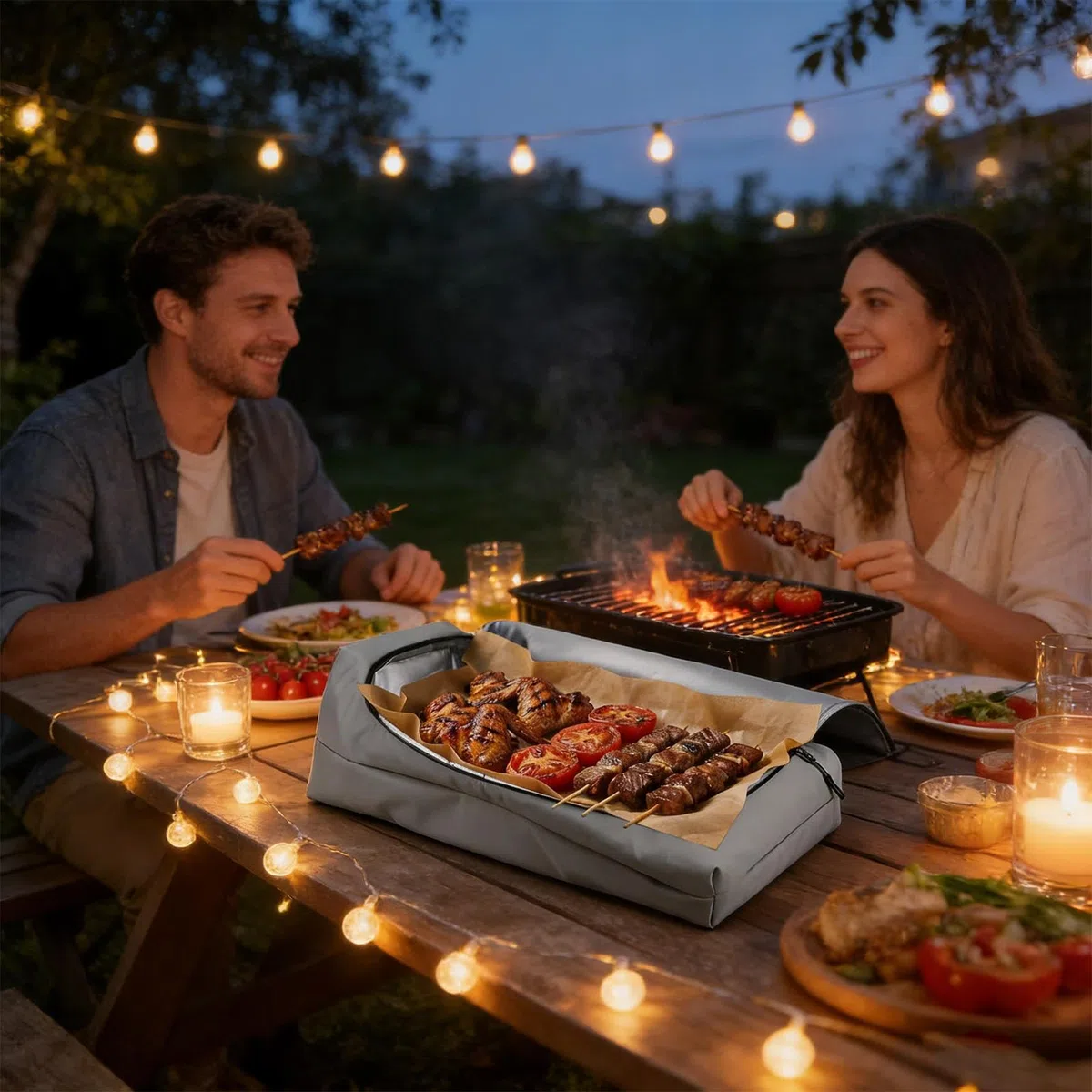 Genérico Coperta per poggiare la carne per barbecue, strumento per griglia per trattenere i succhi, mappa termica per riposare la carne, per maiale, petto, campeggio, cucina, compleanno, uomo, marito